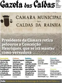 Capa do Gazeta das Caldas de quinta-feira, 22 de outubro de 2026