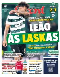 Capa do Record de quinta-feira, 22 de outubro de 2026