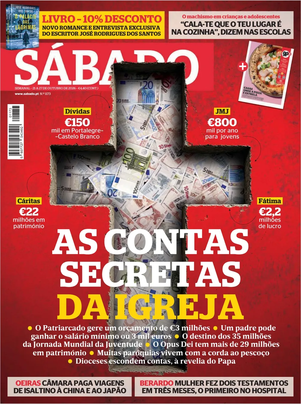 Capa do Sábado de quinta-feira, 22 de outubro de 2026