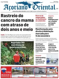 Capa do Açoriano Oriental