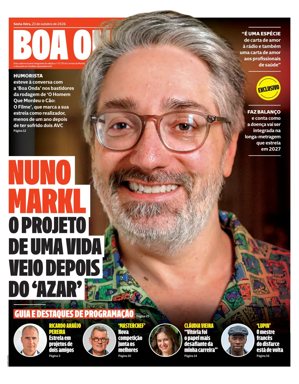 Capa do Boa Onda de sexta-feira, 23 de outubro de 2026