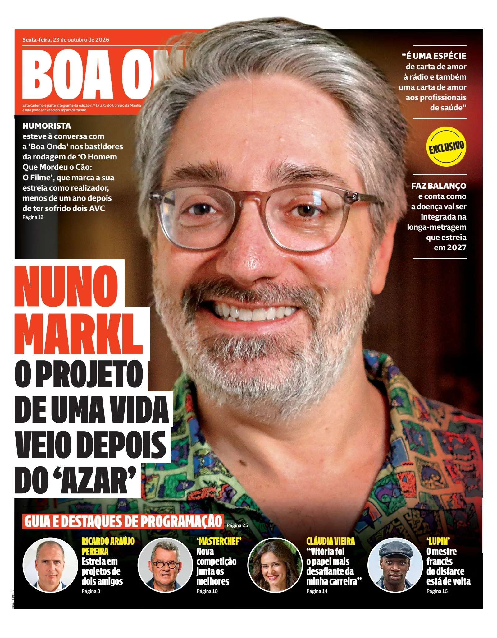 Capa do Boa Onda de sexta-feira, 23 de outubro de 2026