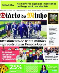 Capa do Diário do Minho