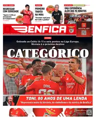 Capa do O Benfica de sexta-feira, 23 de outubro de 2026