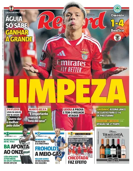 Capa do Record de sexta-feira, 23 de outubro de 2026