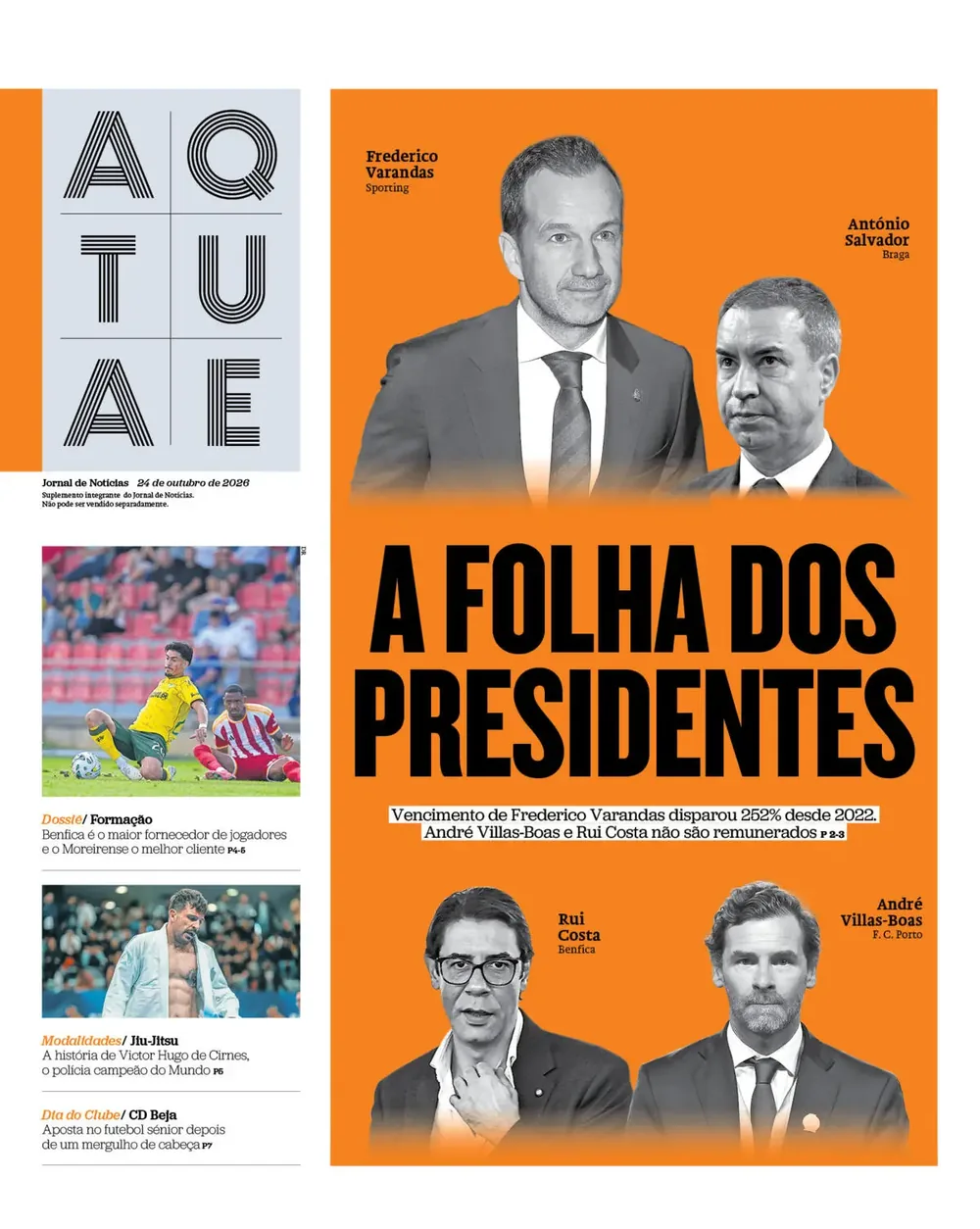 Capa do Ataque de sábado, 24 de outubro de 2026