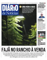 Capa do Diário de Notícias da Madeira