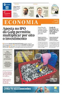 Capa do Expresso Economia de sábado, 24 de outubro de 2026