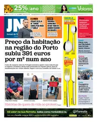 Capa do Jornal de Notícias de sábado, 24 de outubro de 2026
