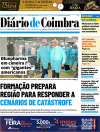 Capa do Diário de Coimbra de domingo, 25 de outubro de 2026