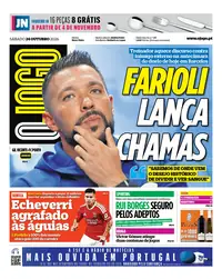 Capa do O Jogo de domingo, 25 de outubro de 2026