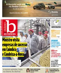 Capa do Diário As Beiras de segunda-feira, 26 de outubro de 2026