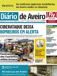 Capa do Diário de Aveiro de segunda-feira, 26 de outubro de 2026