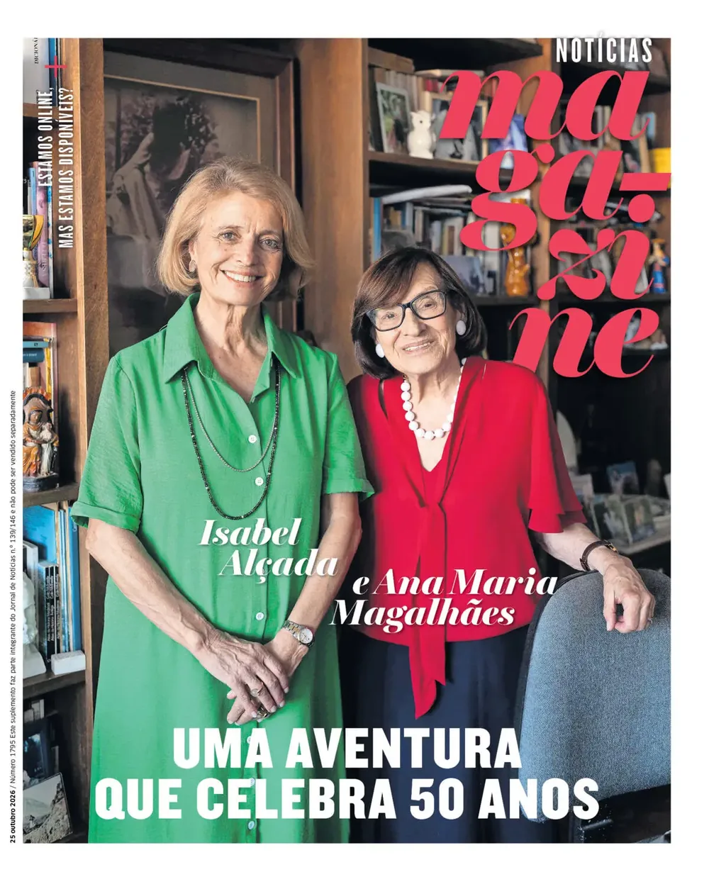 Capa do Notícias Magazine de segunda-feira, 26 de outubro de 2026